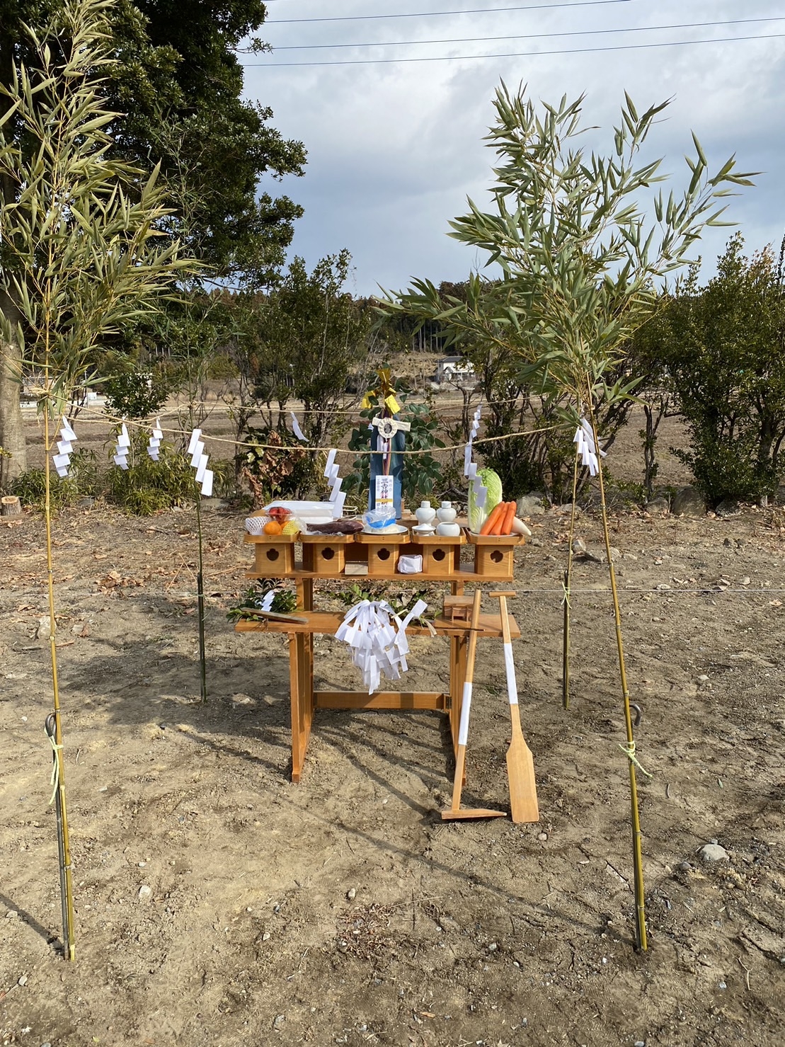 古からの習慣、地鎮祭